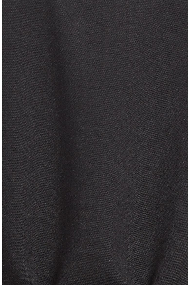Belted Zip Front Jacket, Alternate, color, RICH BLACK