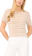 Halogen® Stripe Crewneck Sweater