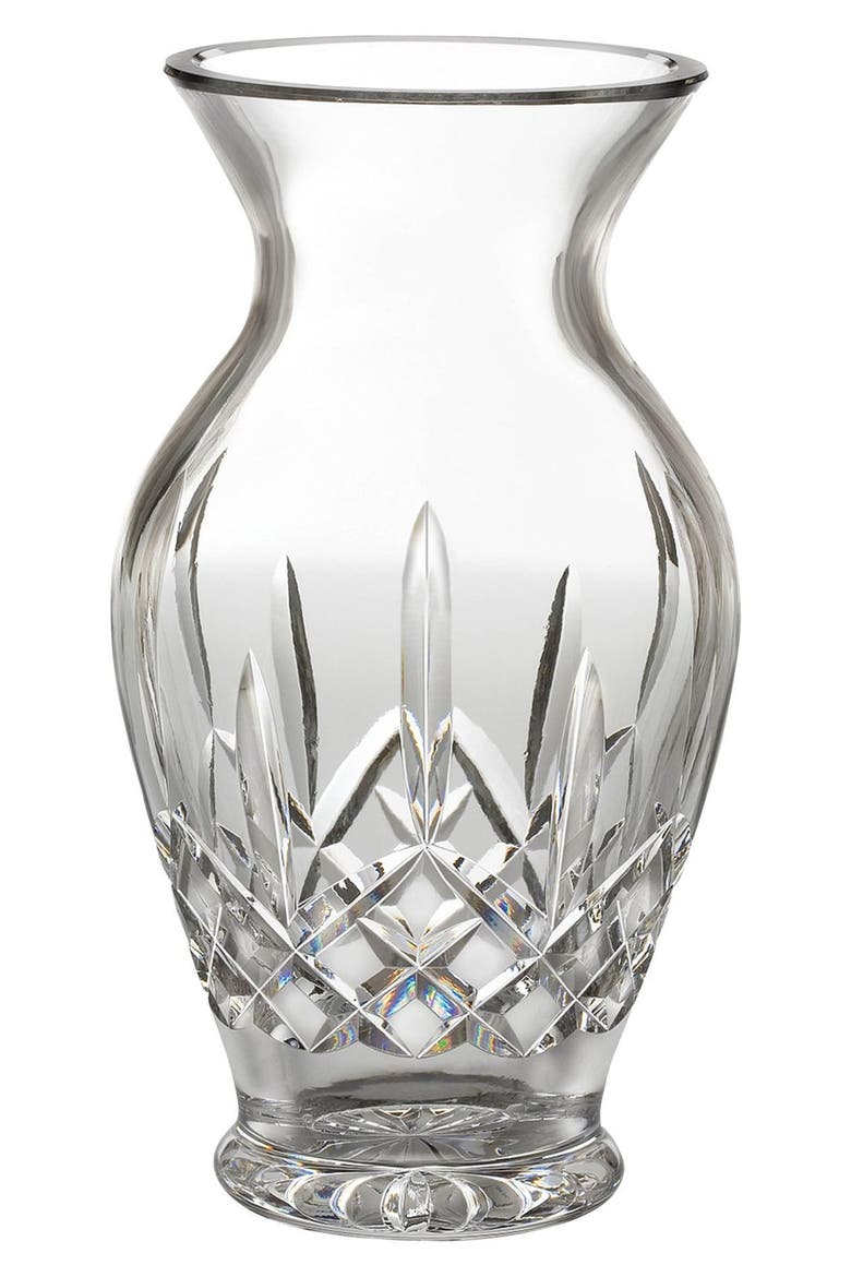 'Lismore' Lead Crystal Vase, Alternate, color, CLEAR