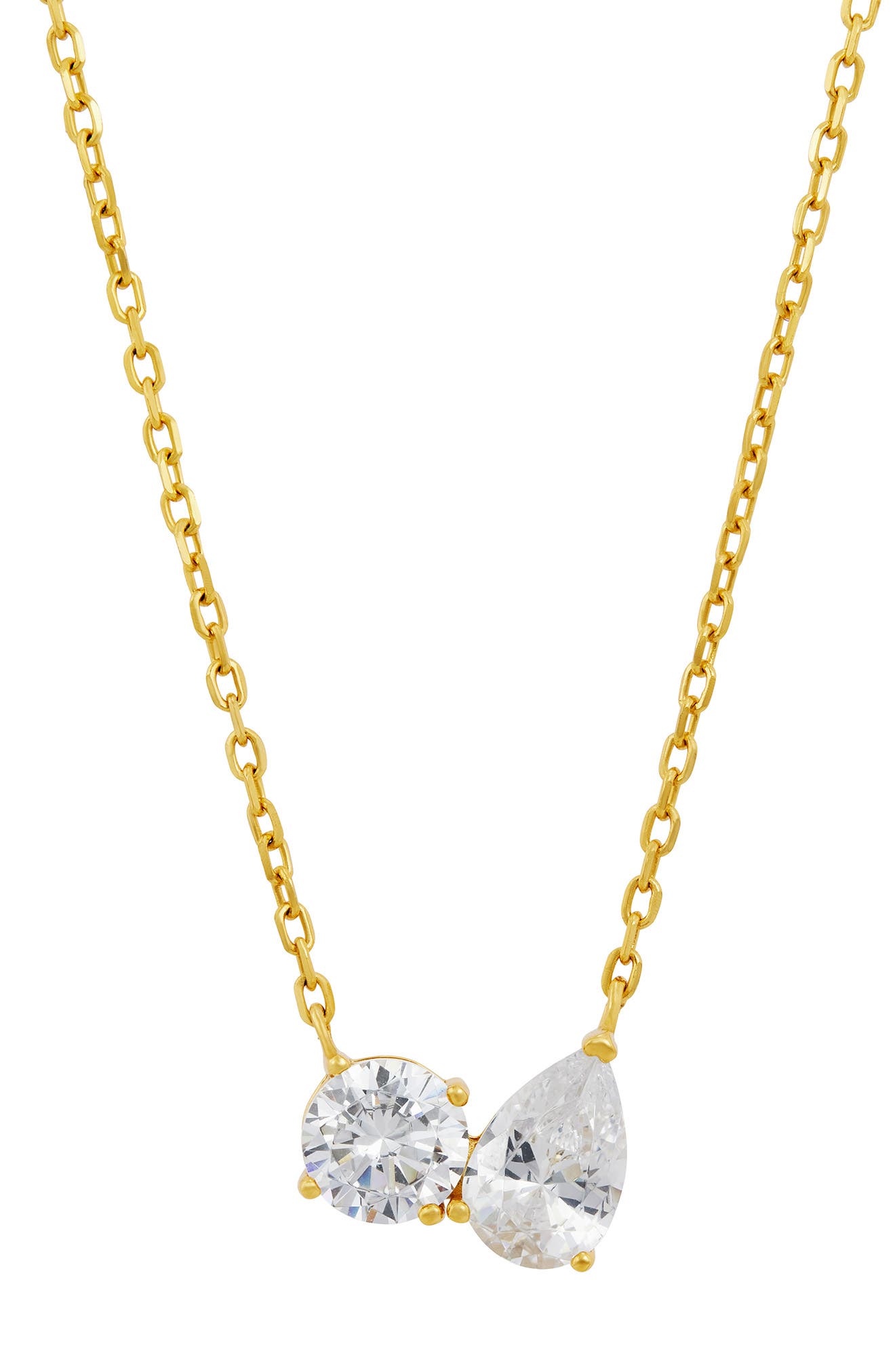 Toi et Moi Cubic Zirconia Necklace