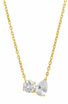 Toi et Moi Cubic Zirconia Necklace