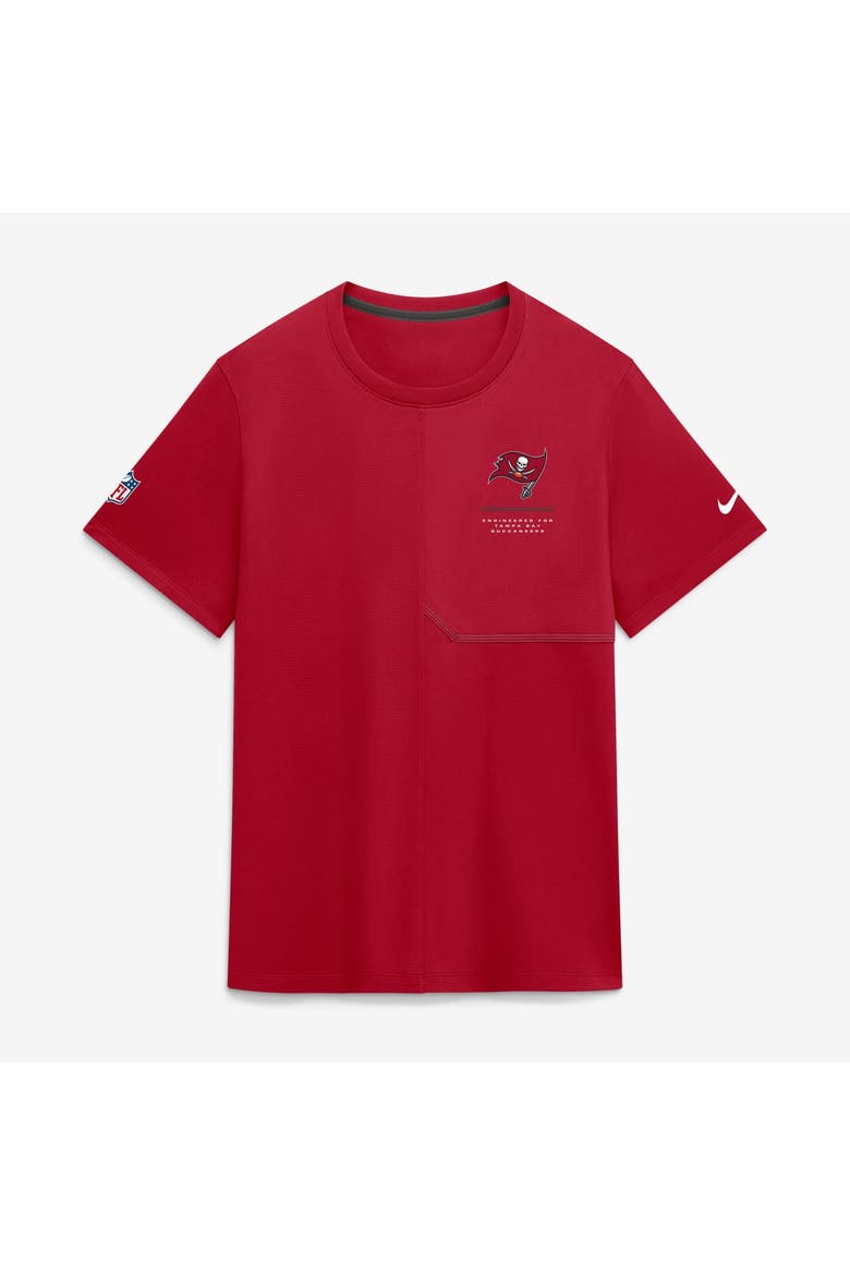 Men's Nike  Red Tampa Bay Buccaneers Sideline UV Dri-FIT Coaches Shirt, Main, color, Red