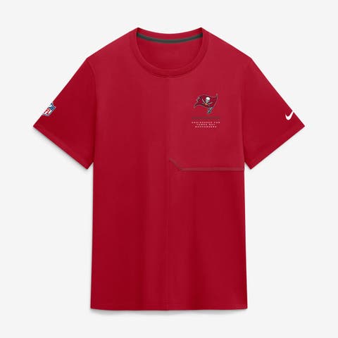 Men's Nike  Red Tampa Bay Buccaneers Sideline UV Dri-FIT Coaches Shirt