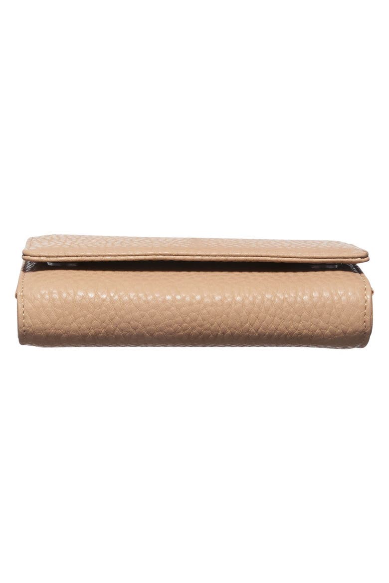 Faux Leather Wallet on a Chain, Alternate, color, CAMEL