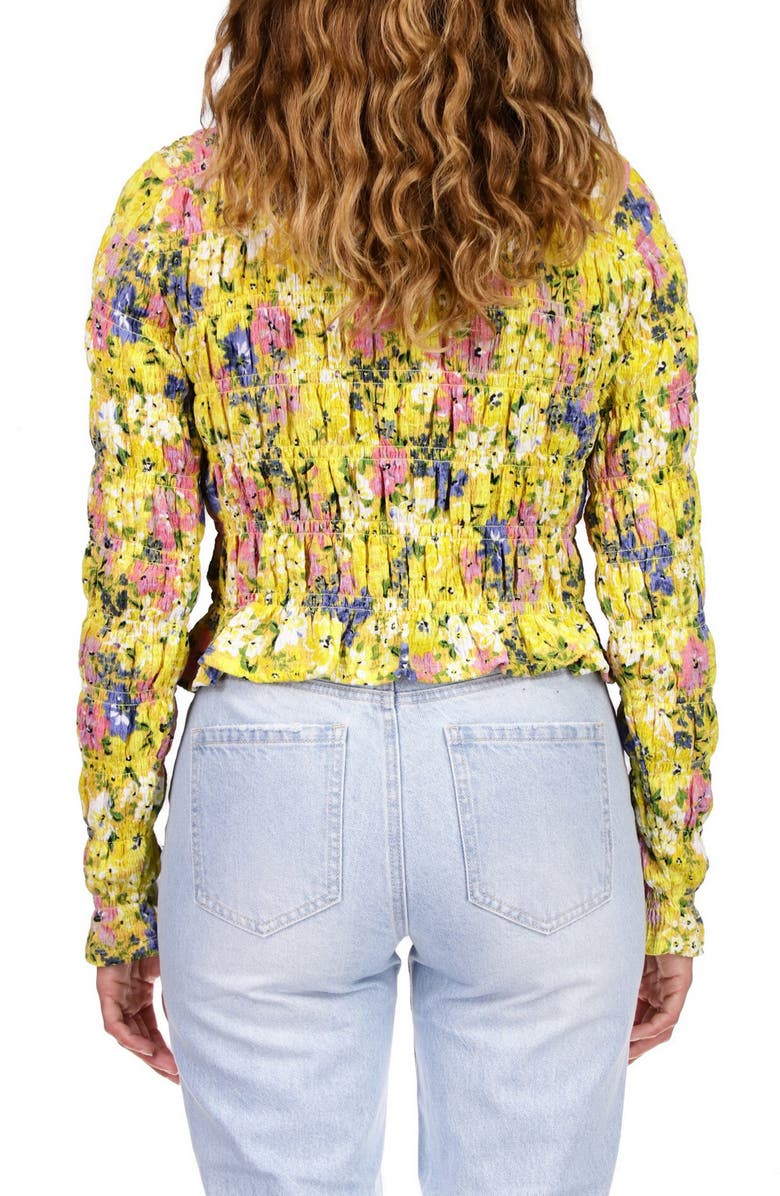 Sanctuary Floral Smocked Top, Alternate, color, 