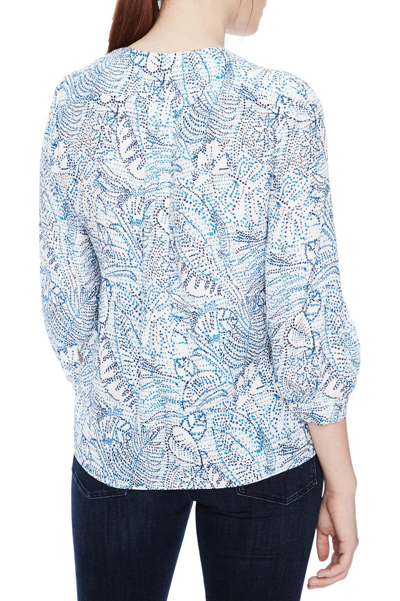 Beverly Print Silk Blouse, Alternate, color, BOTANICA DOTS
