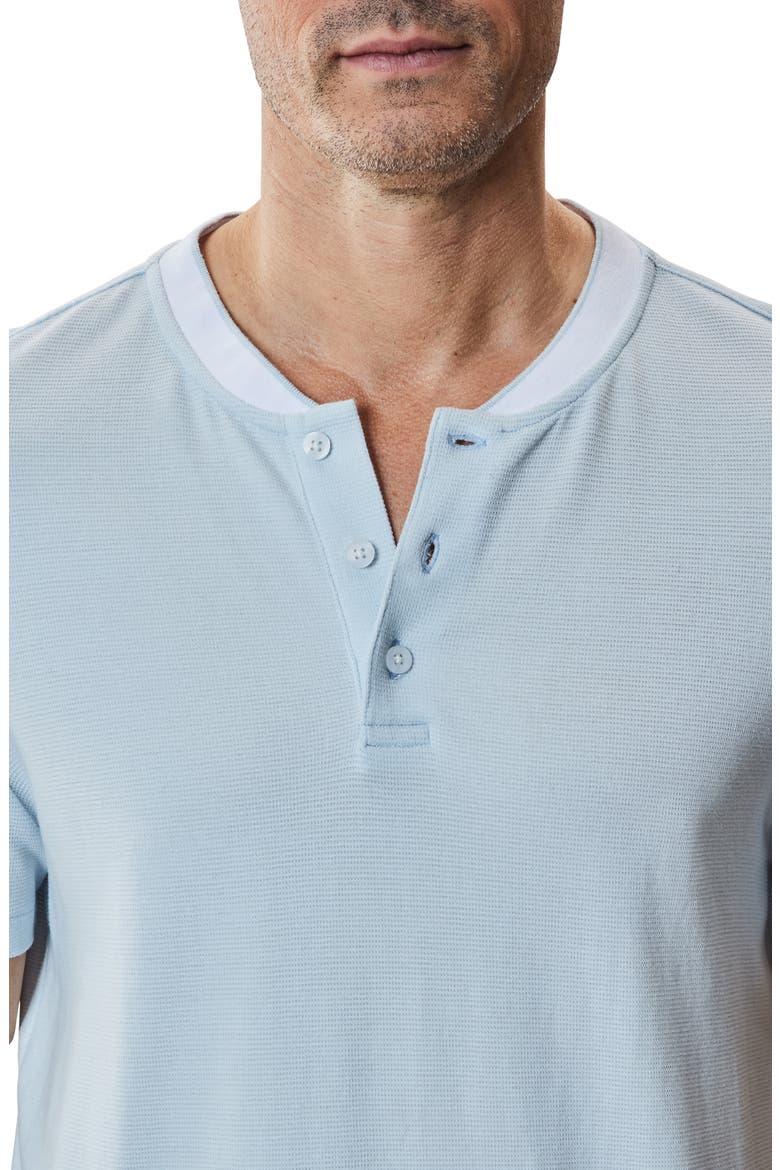 Tessio Baseball Collar Short Sleeve Henley T-Shirt, Alternate, color, LIGHT BLUE