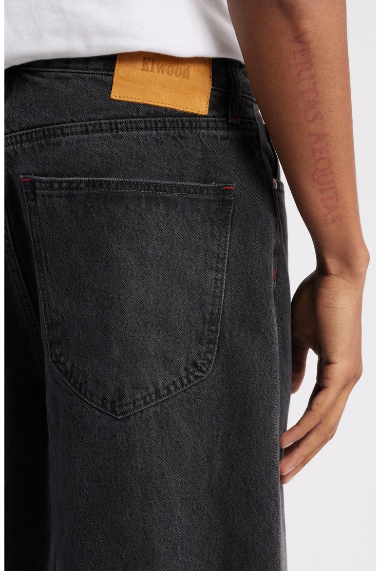 Nonstretch Baggy Jeans, Alternate, color, WASHED BLACK