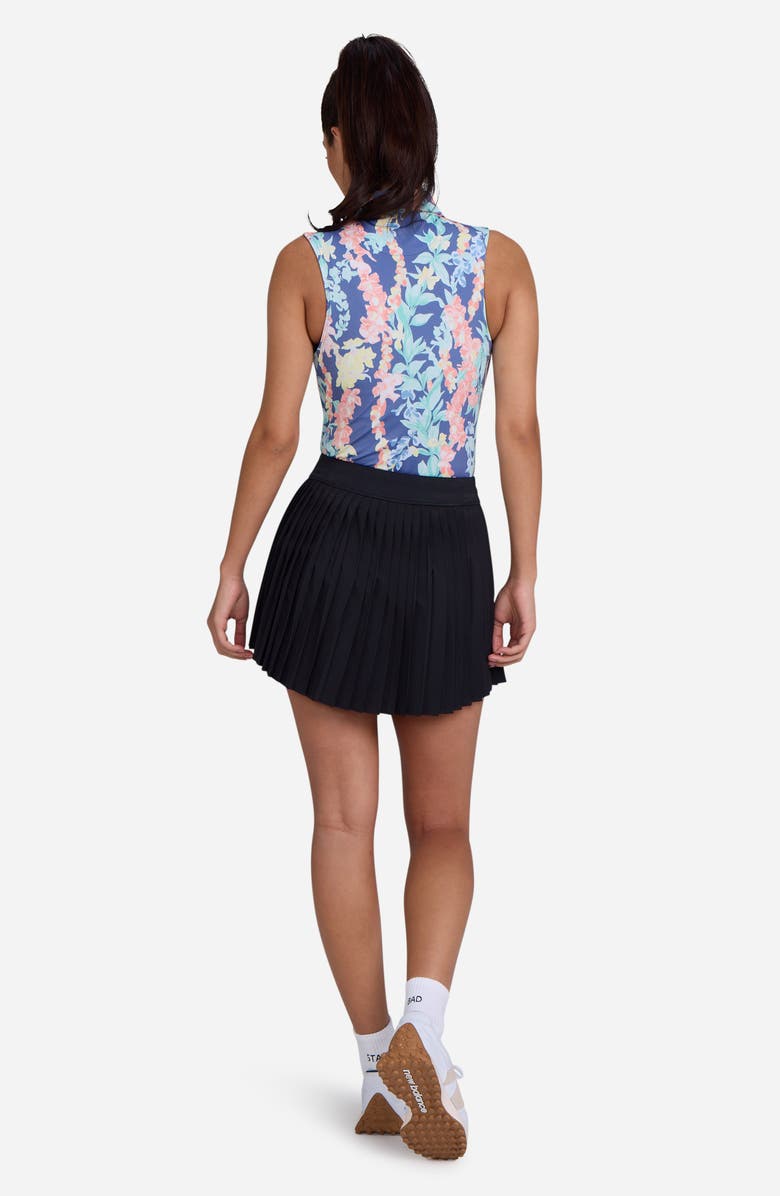 Bad Birdie Leid Floral Sleeveless Polo, Alternate, color, 