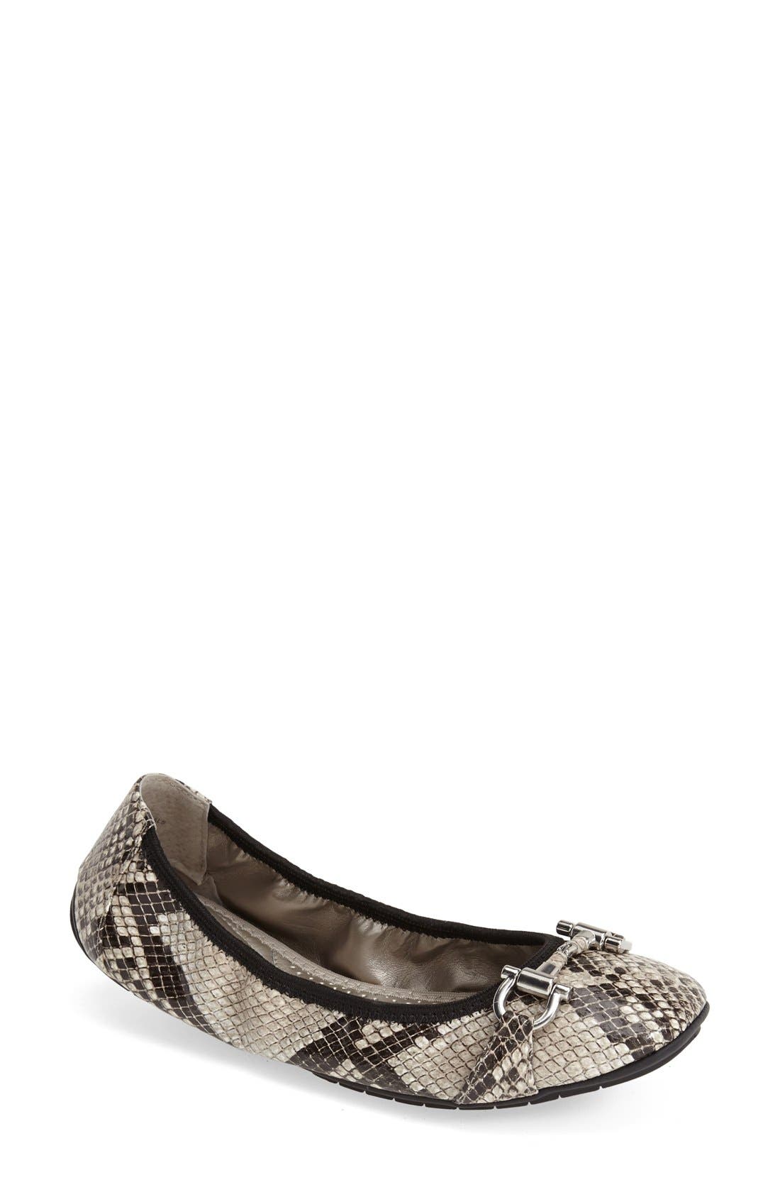 Me Too 'Lore' Nappa Leather Ballet Flat, Main, color, 