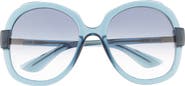 Gucci 57mm Butterfly Sunglasses