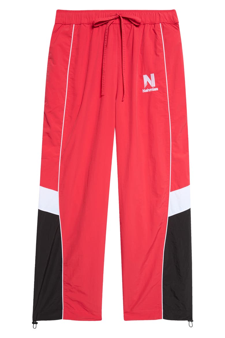 Nylon Warm Up Pants, Main, color, RED