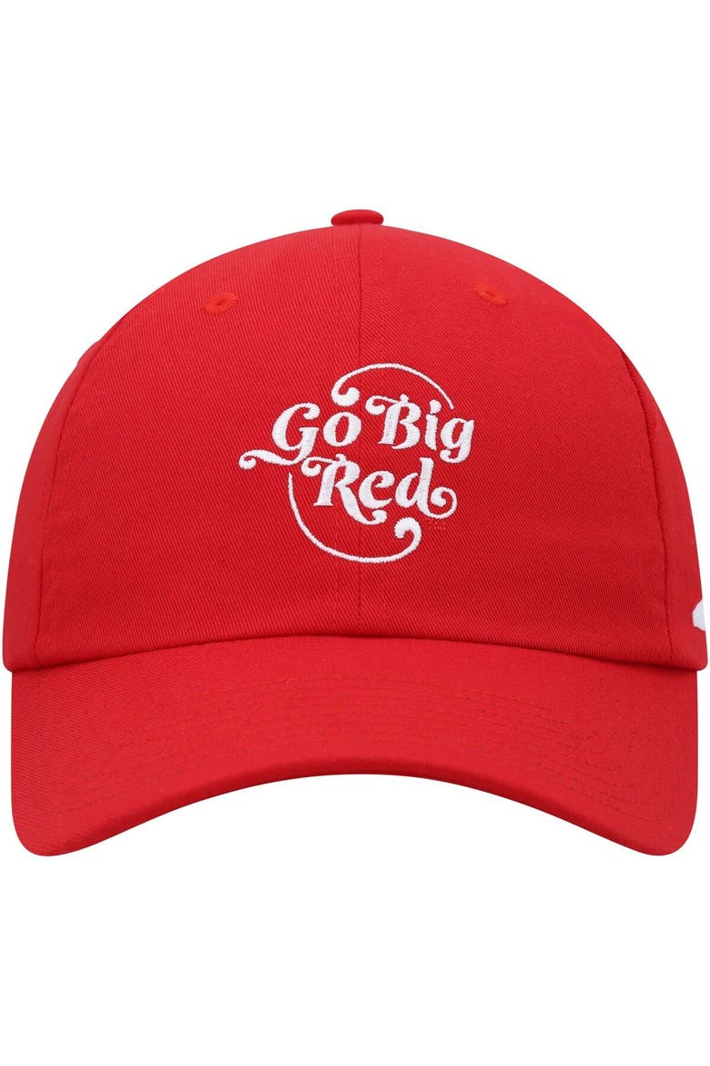 Men's adidas Scarlet Nebraska Huskers Slouch Adjustable Hat, Alternate, color, Scarlet