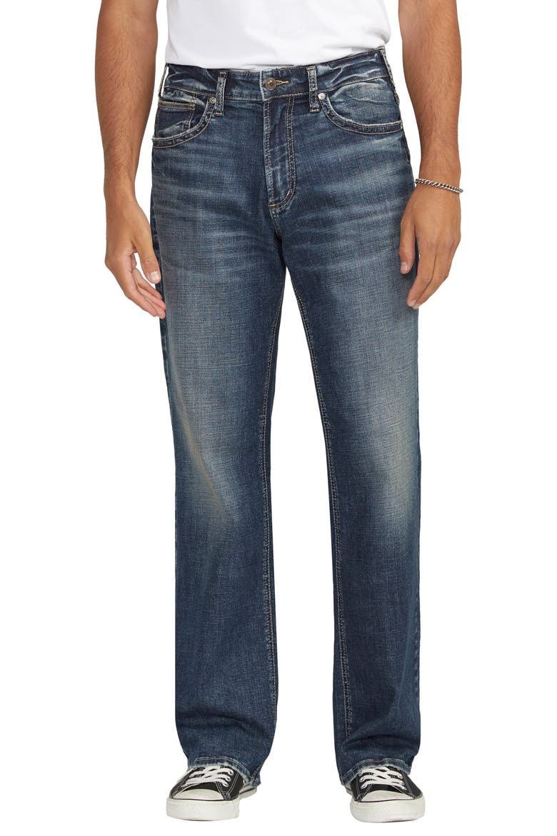 Gordie Relaxed Fit Straight Leg Jeans, Main, color, INDIGO