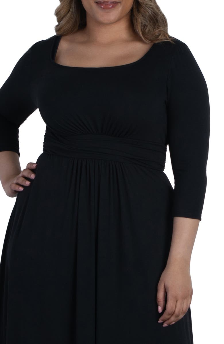 Kiyonna Maya Knit Maxi Dress, Alternate, color, 