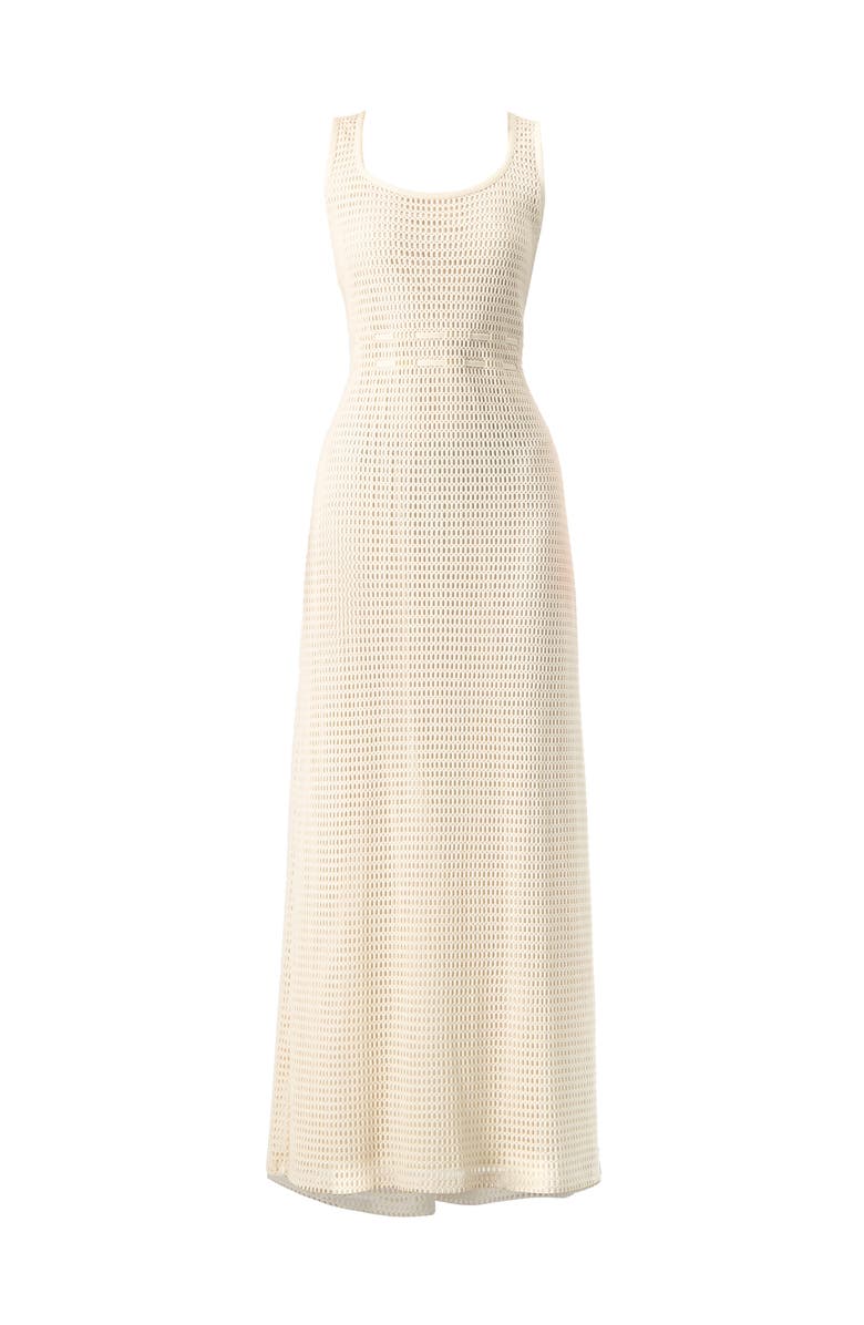 IVONNE Knitted Maxi Dress with Waist Knots, Alternate, color, Natural