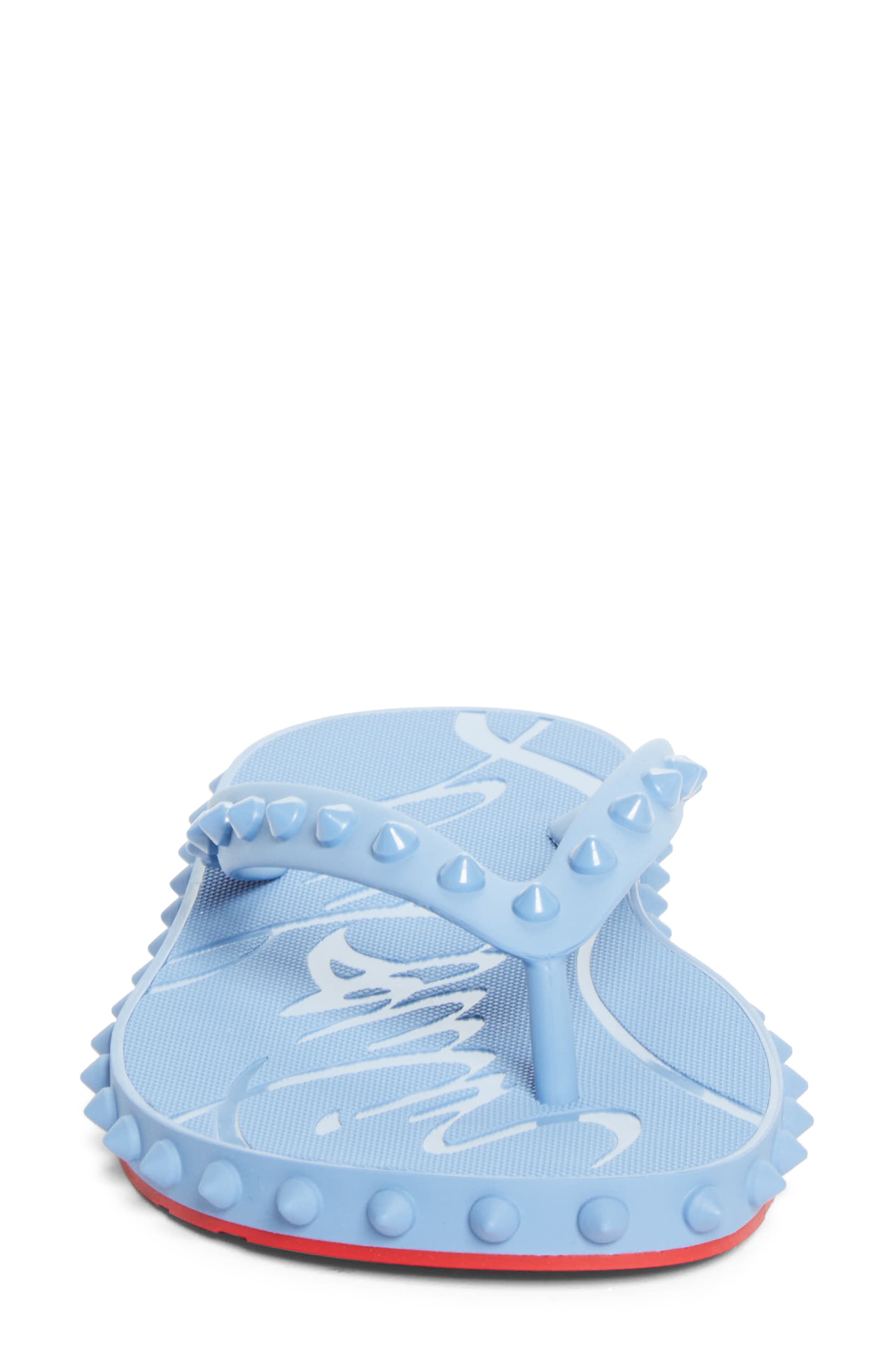 Super Loubi Flip Flop, Alternate, color, CERULEO