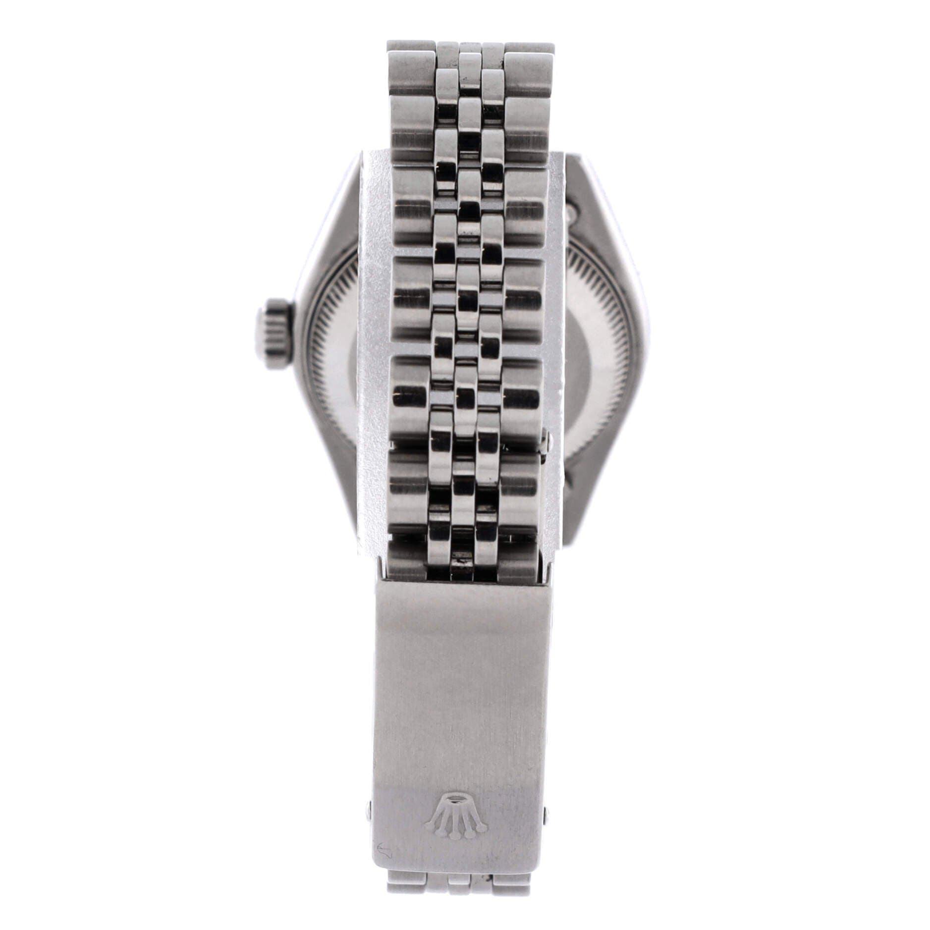 Oyster Perpetual Datejust Automatic Watch Stainless Steel and White Gold with Diamond Markers 26, Alternate, color, Metallic Silver