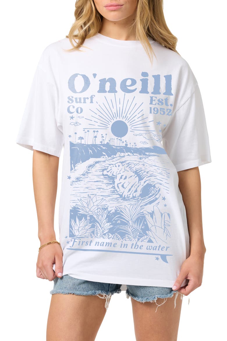 Chore Break Oversize Cotton T-Shirt, Alternate, color, WHITE