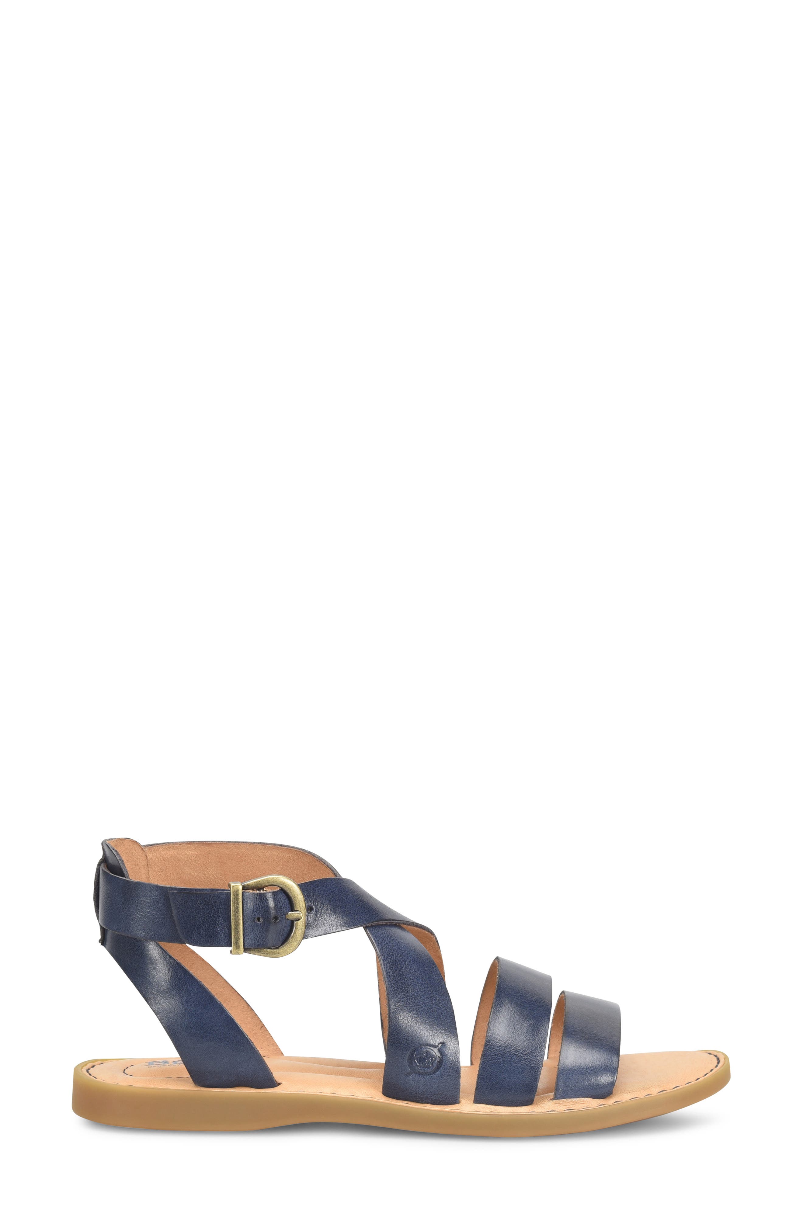 Imogen Ankle Strap Sandal, Alternate, color, NAVY LEATHER
