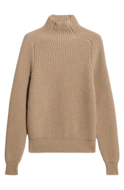 Leona High Neck Wool and Cashmere Sweater