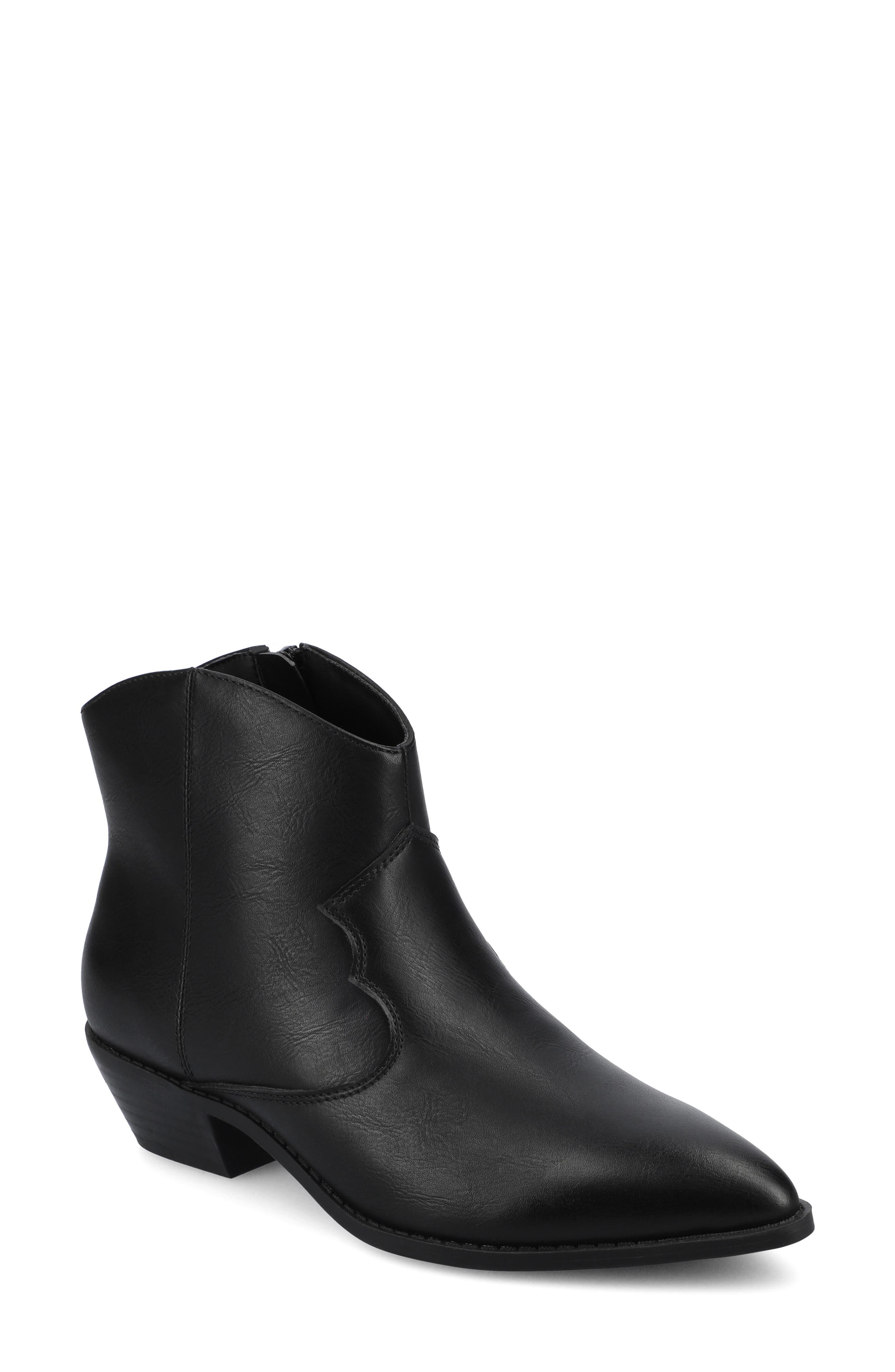 Journee Collection Taliah Western Ankle Boot - Wide Width Available