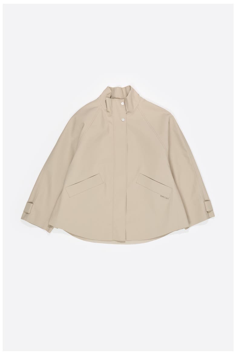 Fluid High Neck Trench, Alternate, color, STONE