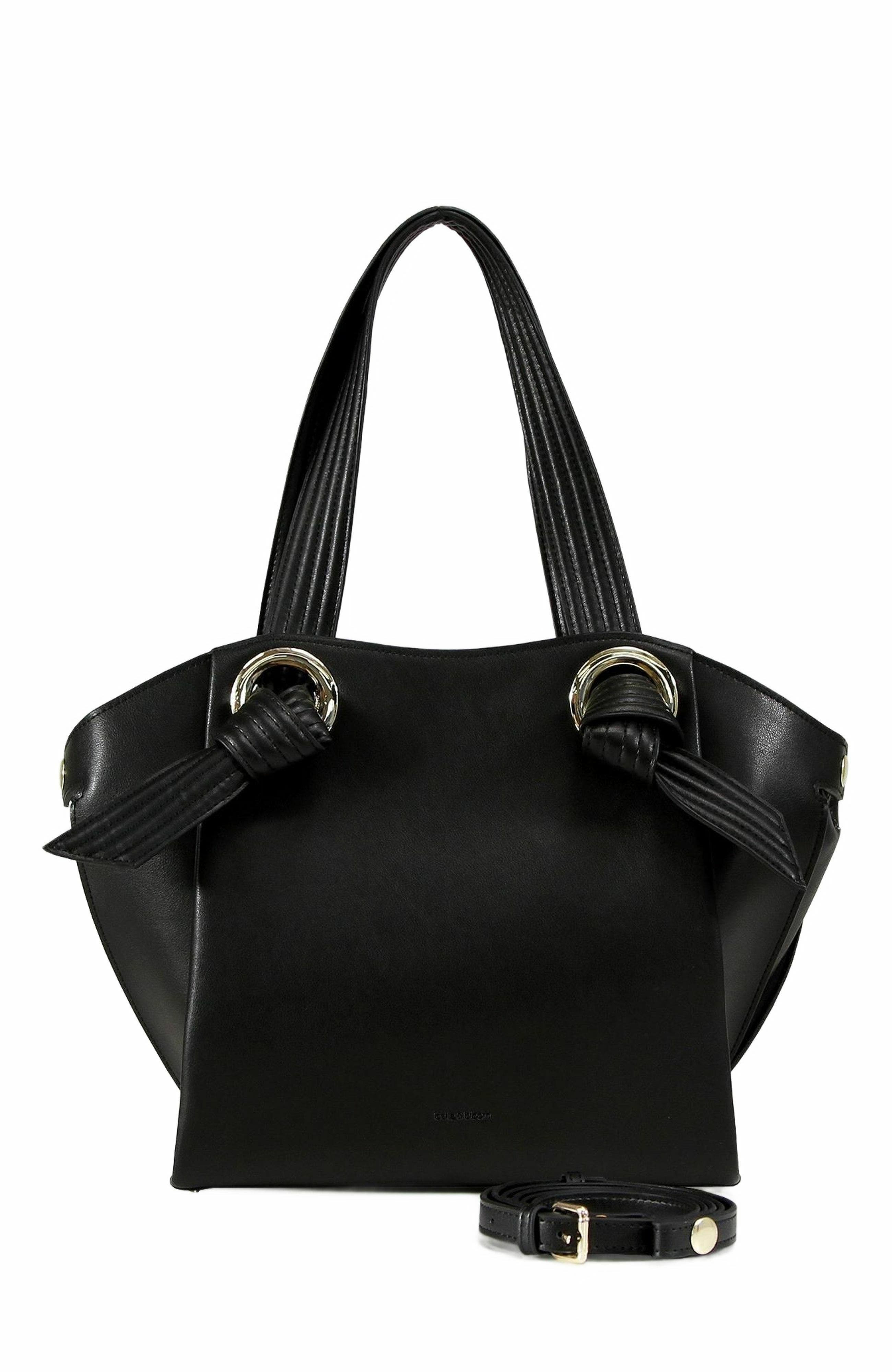 Belle & Bloom Heart Of Gold Leather Shoulder Bag, Main, color, Black