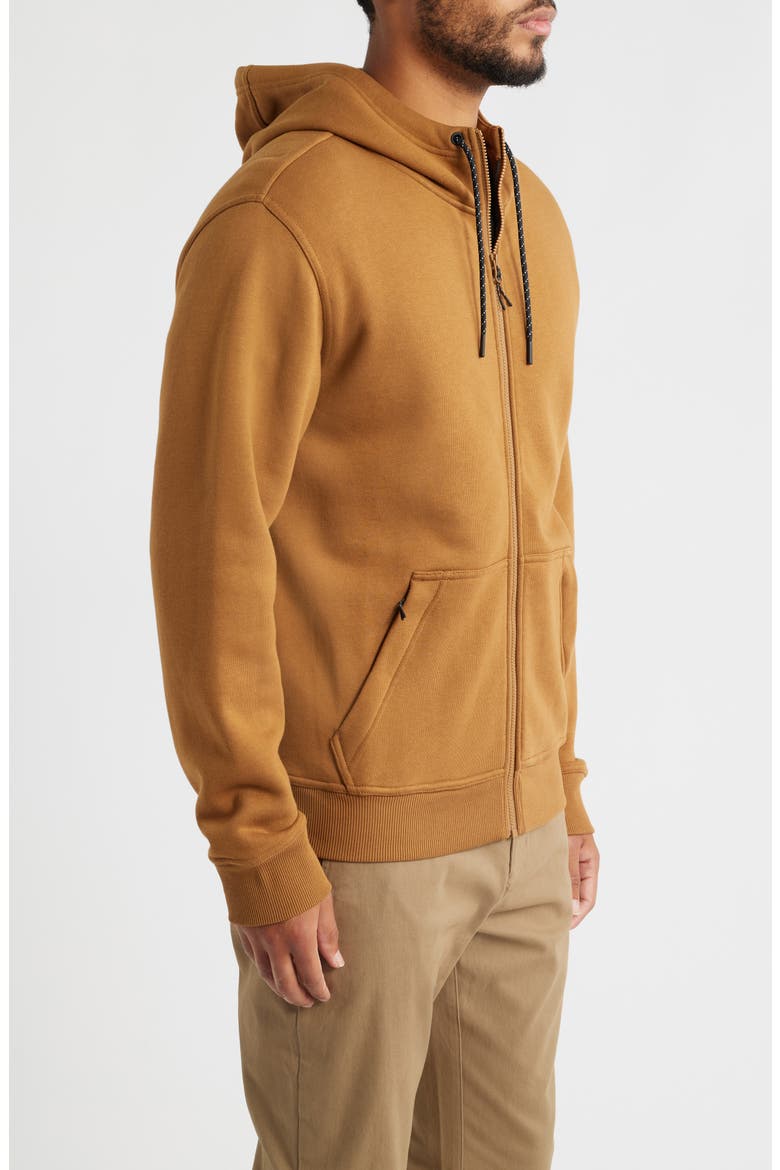 Northcoast Zip-Up Hoodie, Alternate, color, RUSSET