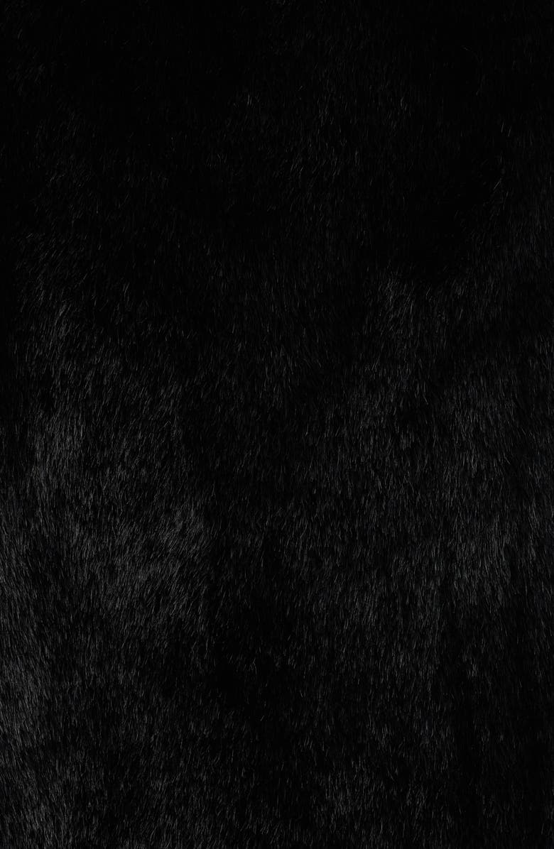 Wit & Wisdom Faux Fur Capelet, Alternate, color, Black