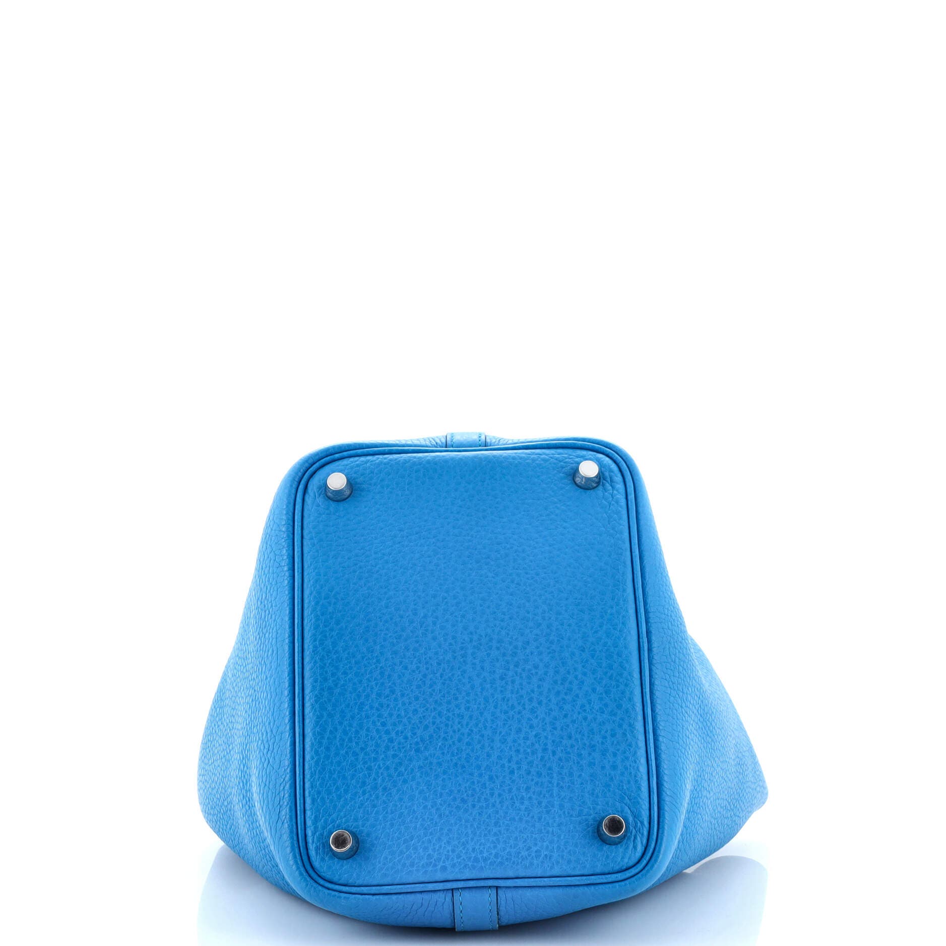 Pre-Owned Hermes Picotin Lock Bag Clemence PM, Alternate, color, Bleu Zanzibar