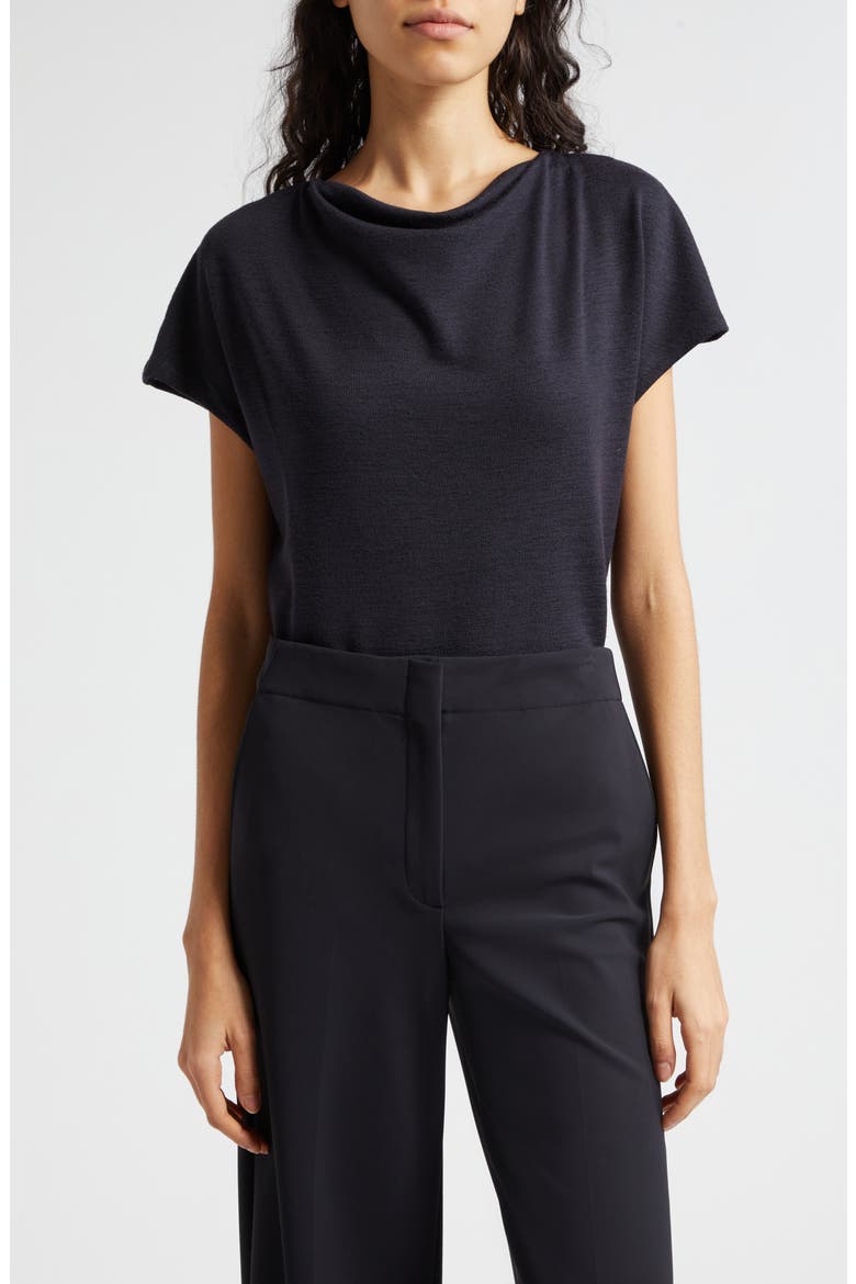 Cowl Neck Top, Main, color, COASTAL BLUE