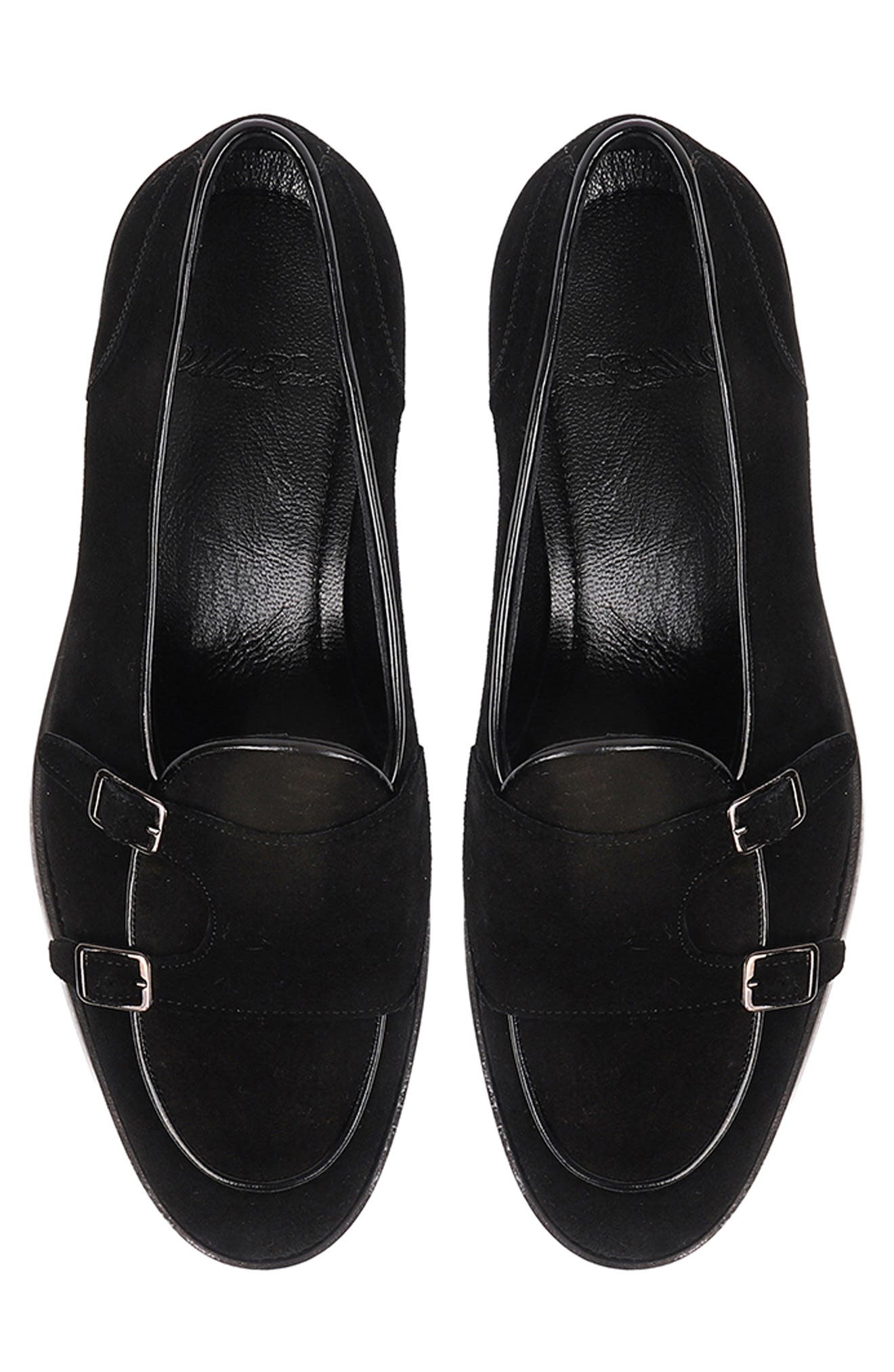 VELLAPAIS Bellville Buckle Loafer, Alternate, color, Black