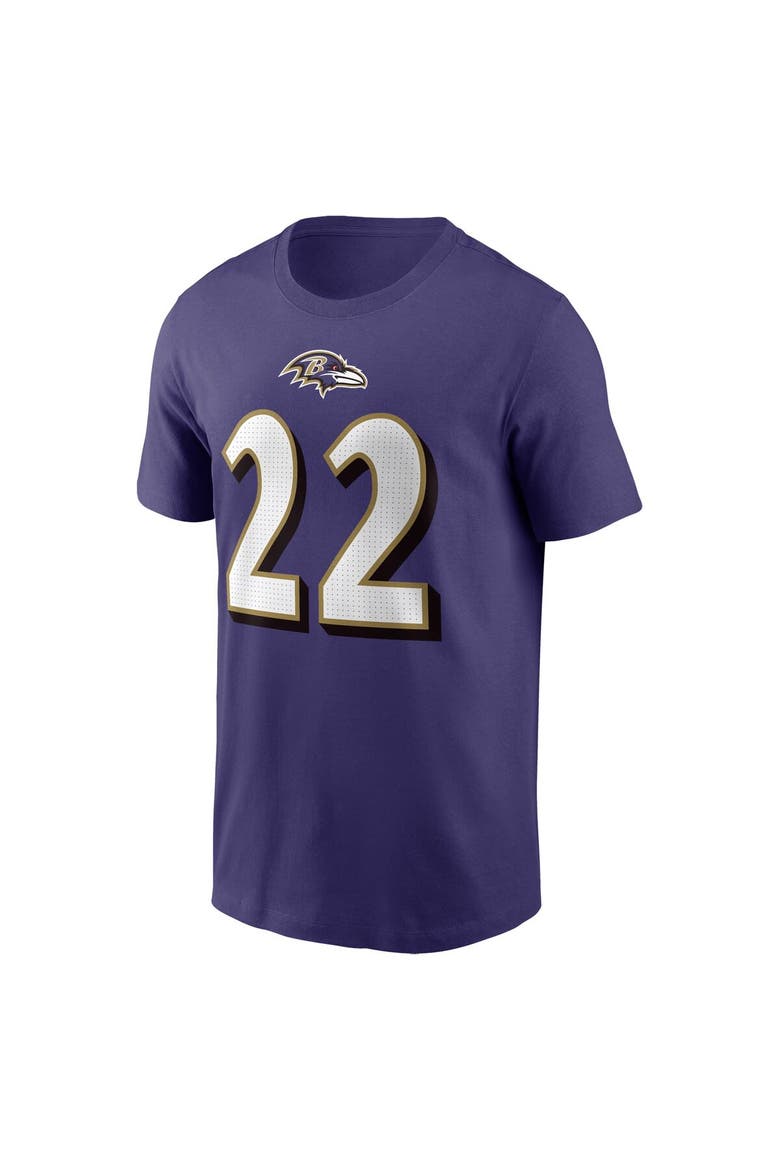 Men's Nike Derrick Henry Purple Baltimore Ravens Player Name & Number T-Shirt, Alternate, color, Purple