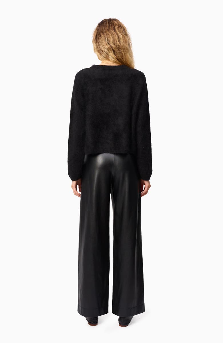 CAMI NYC Andorra High Waist Faux Leather Pants, Alternate, color, Black