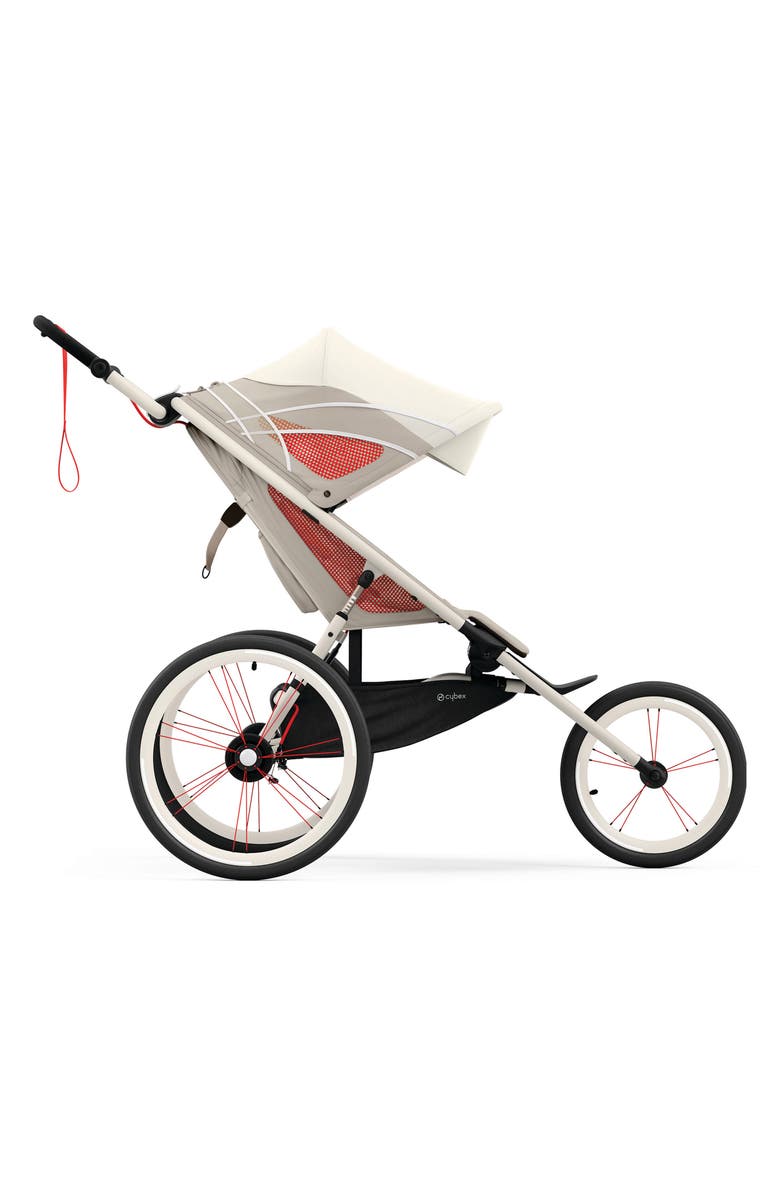 CYBEX AVI Jogging Stroller, Alternate, color, Cream/ Orange/ Bleached Sand