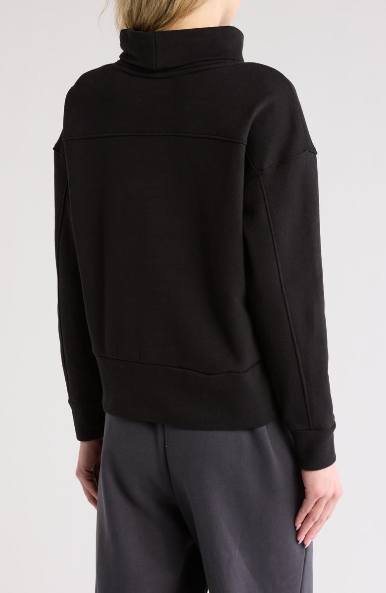 Cocoon Long Sleeve Mock Neck Top