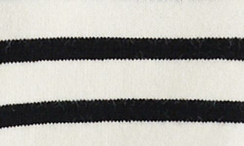 BRAVE + TRUE BRAVE+TRUE ANGELICA STRIPE SHORT SLEEVE POLO SWEATER 