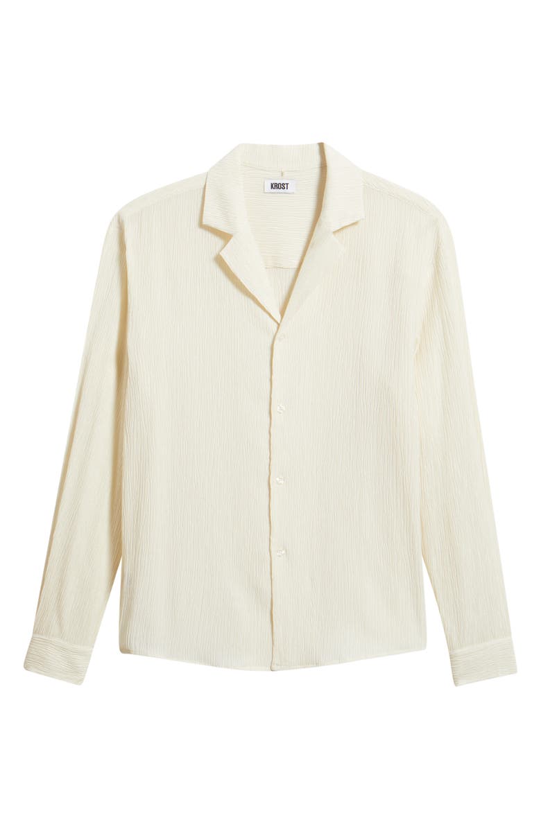 KROST Rippled Long Sleeve Camp Shirt, Main, color, 