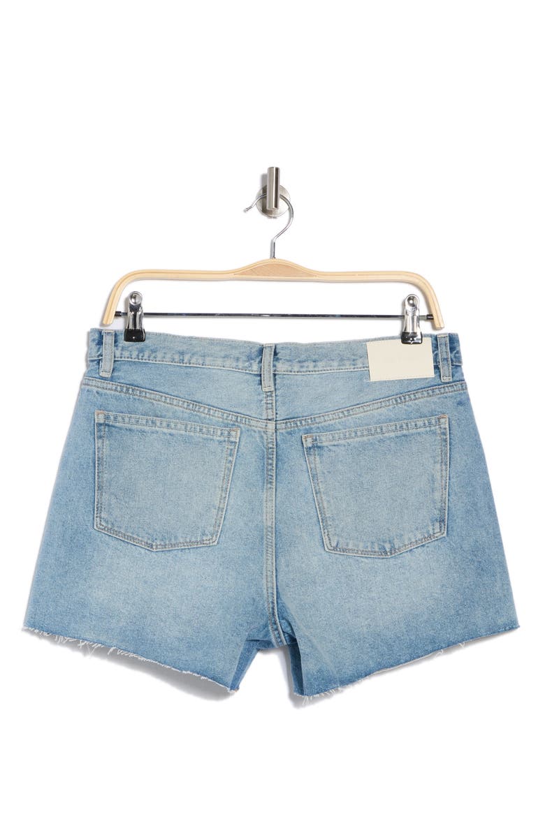 DL1961 Zoie Raw Hem Mid Rise Relaxed Denim Shorts, Alternate, color, Vintage Light