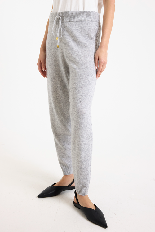 Brodie Pure Cashmere Luxe Cable Relaxed Fit Joggers