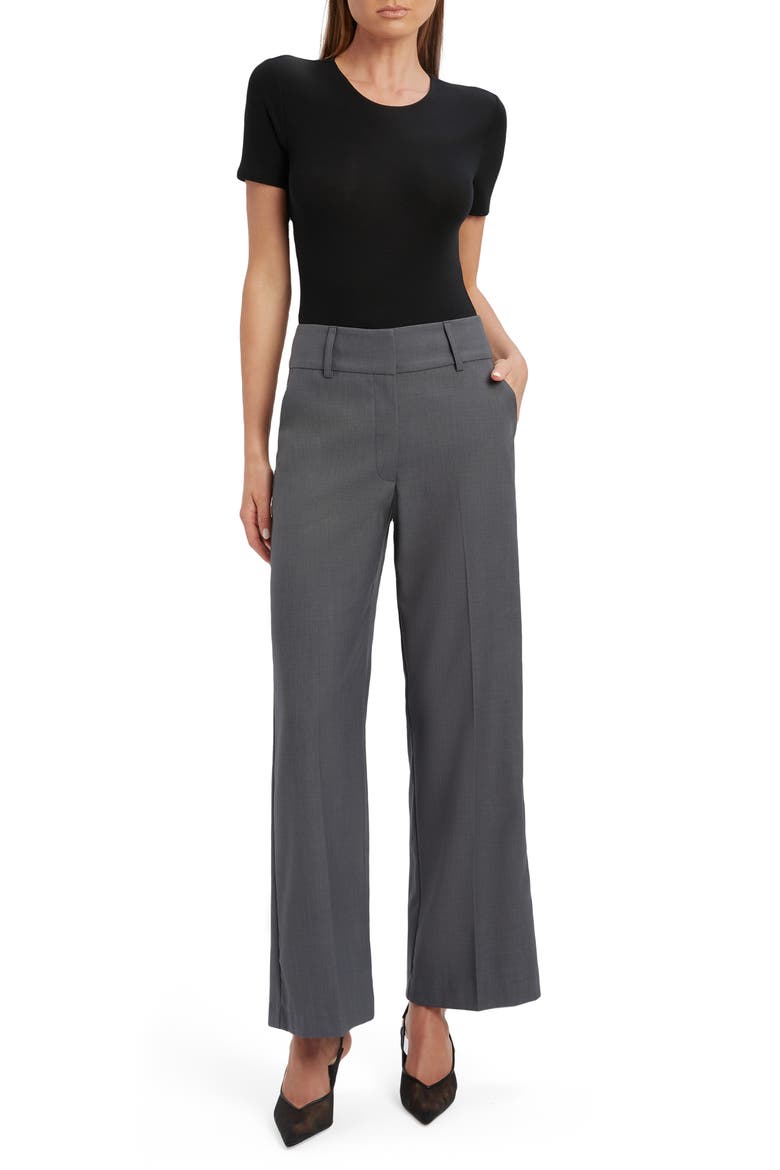 Maika Straight Leg Pants, Alternate, color, DARK GREY