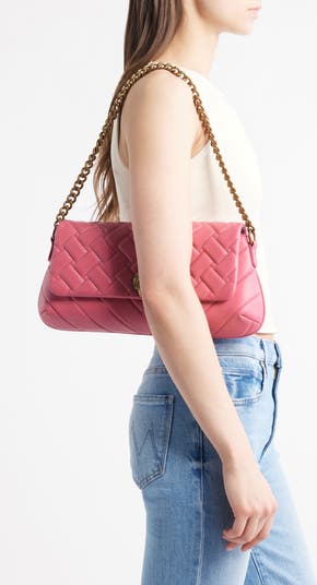 Long Kensington Quilted Leather Shoulder Bag