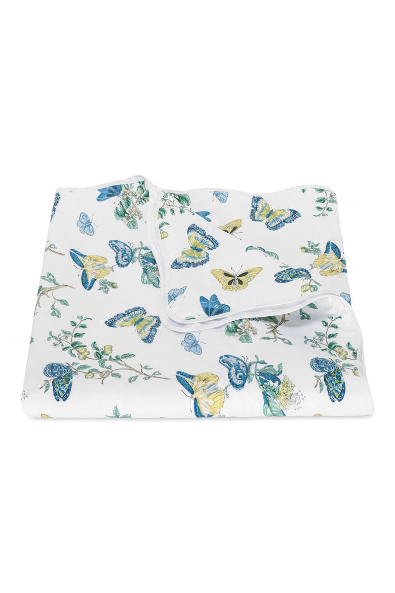 Baudin Butterfly Duvet Cover, Main, color, PRUSSIAN BLUE