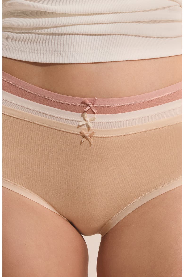 3-Pack Shorty Briefs, Alternate, color, WHITE LINEN