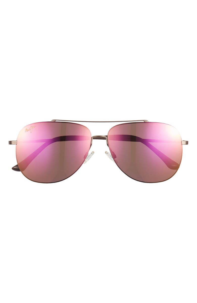 Maui Jim 58mm Aviator Polarized Sunglasses, Main, color,
