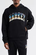 MARKET SMILEY® Chrome Logo Cotton Fleece Hoodie