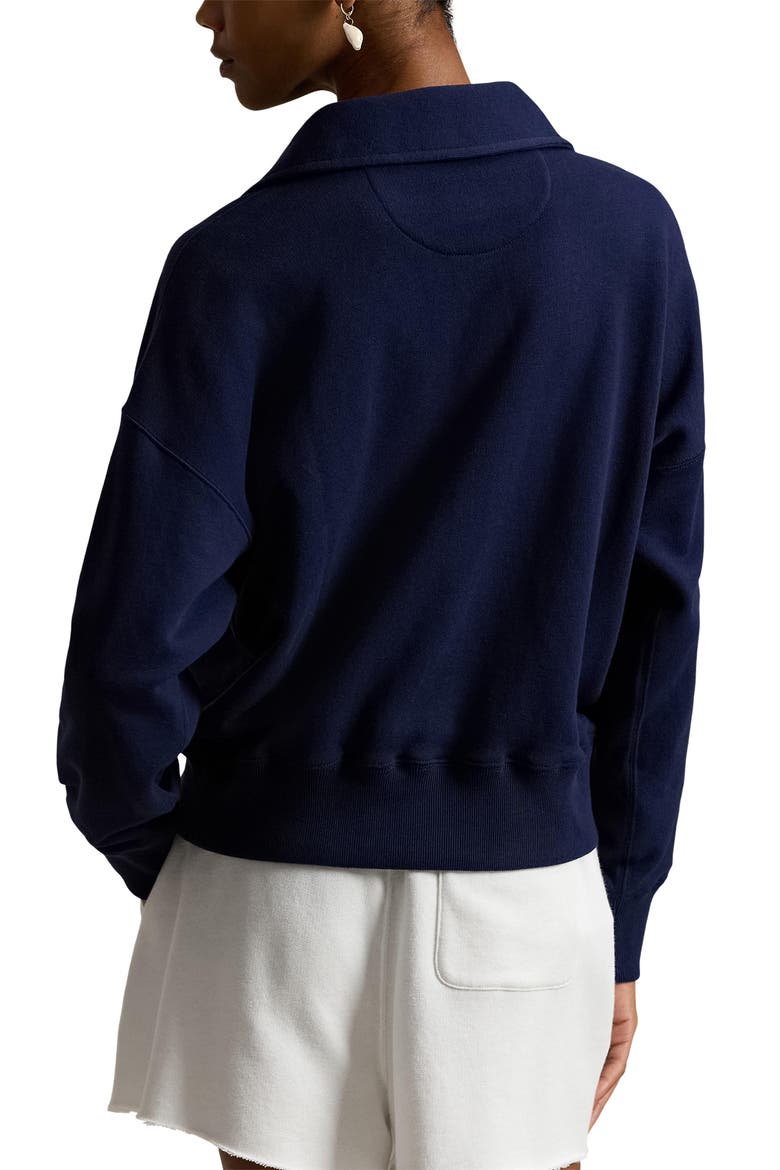 Lightweight Fleece Quarter Zip Pullover, Alternate, color, CRUISE NAVY