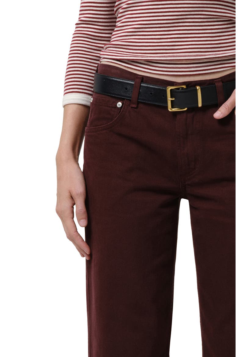 Lindz Straight Leg Jeans, Alternate, color, BURGUNDY