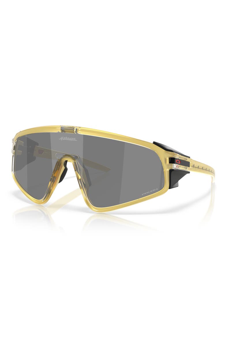 x Patrick Mahomes II Latch™ Panel 35mm Small Prizm™ Rectangular Shield Sunglasses, Alternate, color, BLACK GOLD